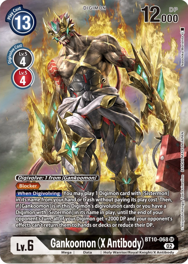cheapest booster box pokemon Gankoomon (X Antibody) [BT10-068] (Alternate Art) [Xros Encounter]
