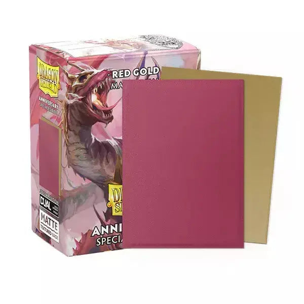 Dragon Shield - Standard - 100CT - Dual Matte - Special Edition Pomegranate & Gold