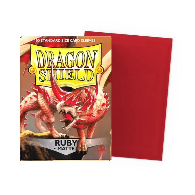 Dragon Shield - Standard - 100CT - Matte Ruby