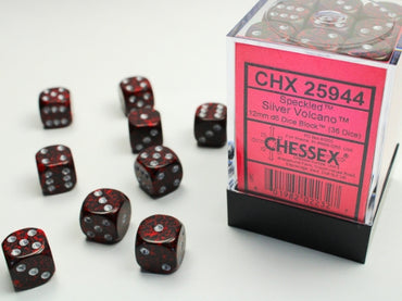 Chessex - 12mm - Speckled - Silver Volcano