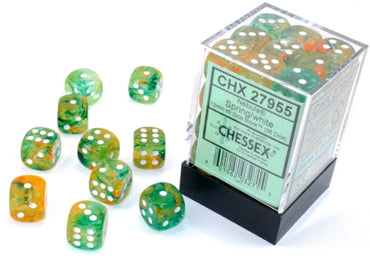 Chessex - Nebula - 12mm - Spring/White
