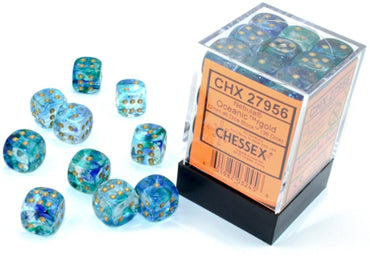 Chessex - Nebula - 12mm - Oceanic/Gold