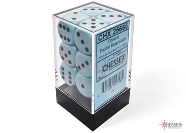 Chessex 16 MM - Opaque - Pastel Blue/Black