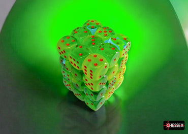 Chessex 12 MM Gemini Plasma Green-Teal/Orange