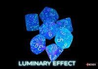 Chessex - Polyhedral (7 set) - Nebula - Aura/white (glow)
