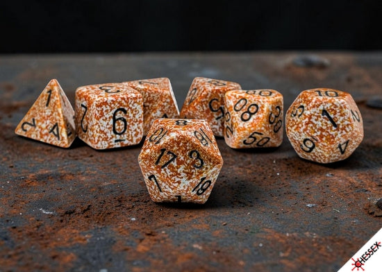 Chessex - Polyhedral (7 set) - Speckled - Rust