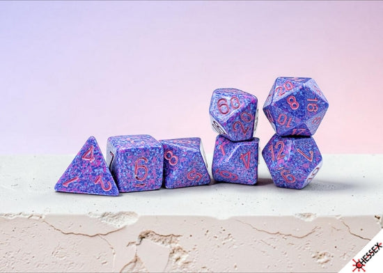 Chessex - Polyhedral (7 set) - Speckled - Purple Passion