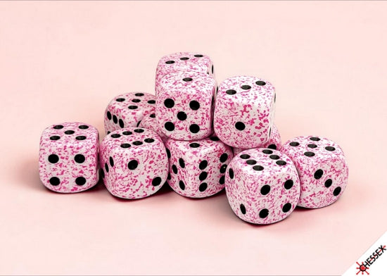 Chessex - 16mm - Nebula - Speckled - Pink