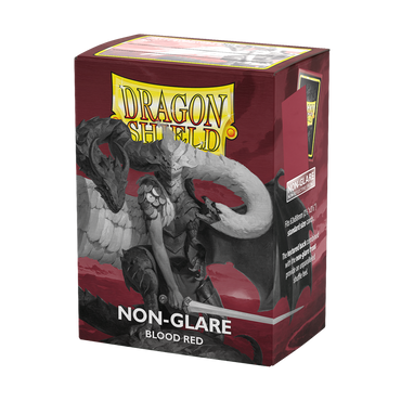 Dragon Shield Non-Glare Matte Blood Red Sleeves (100-Pack)