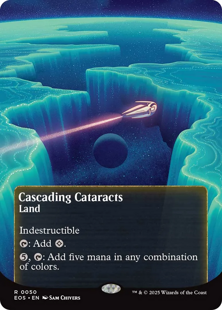 Cascading Cataracts Art Card (50/54) [Edge of Eternities Art Series]