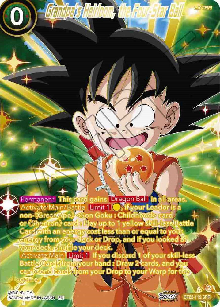 Grandpa's Heirloom, the Four-Star Ball (SPR) (BT22-112) [Critical Blow]