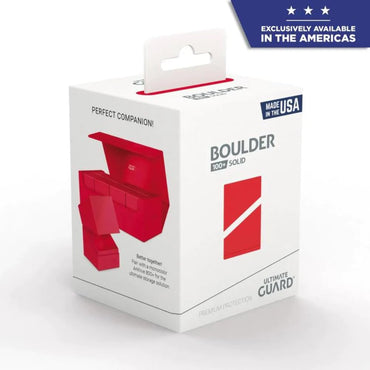 Ultimate Guard Boulder Deck Case - Solid 100 - Red