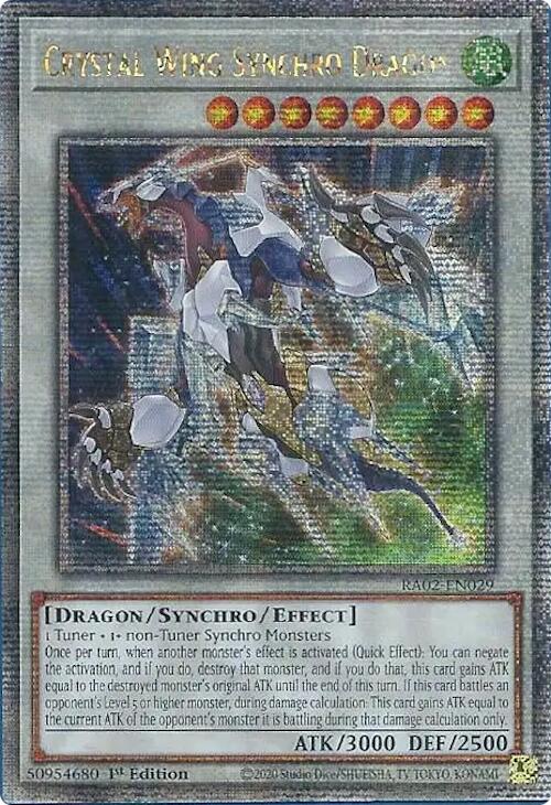 Crystal Wing Synchro Dragon (Quarter Century Secret Rare) [RA02-EN029]