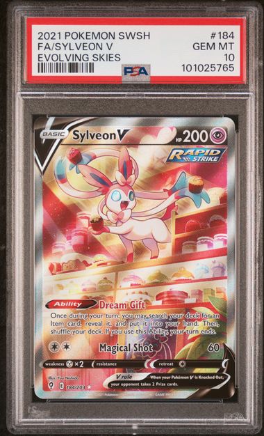 SYLVEON V #184 - FA - PSA GEM MT 10