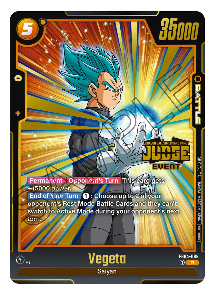 Vegeta (Judge Pack 03 - Event Judge) [Fusion World Promotion Cards]