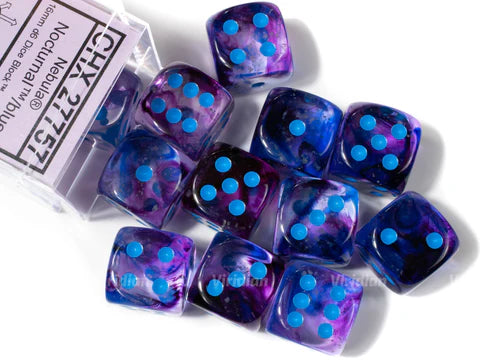 Chessex - Nebula - 16mm - Nocturnal/Blue