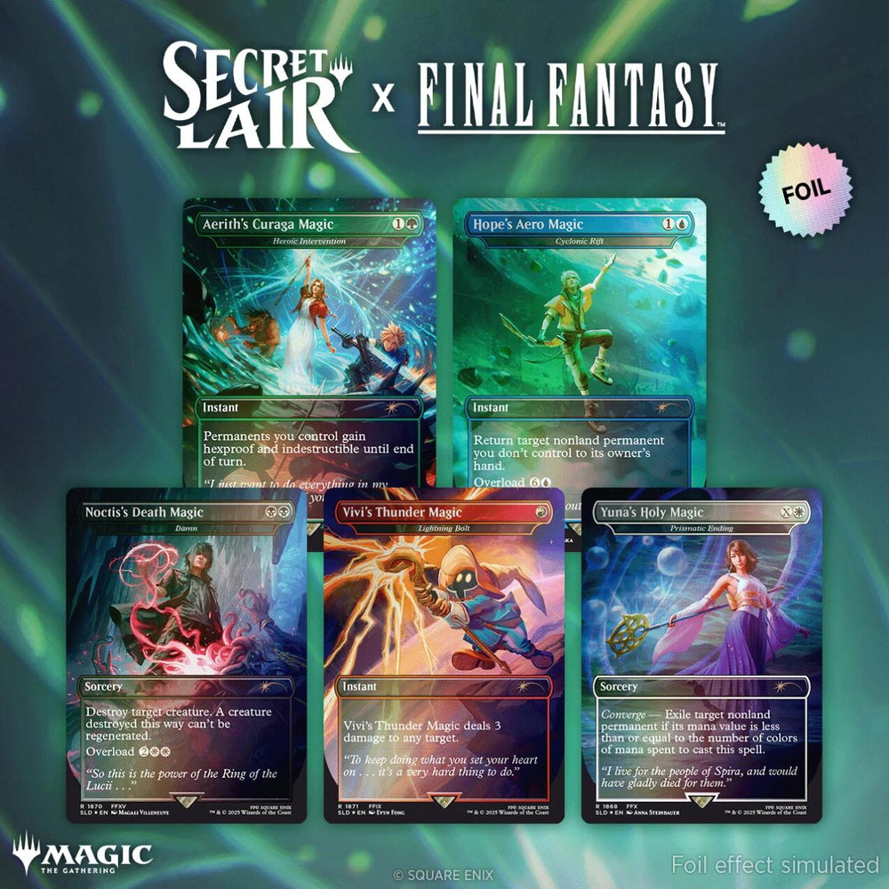 Secret Lair x FINAL FANTASY (Grimoire - Rainbow Foil Edition)