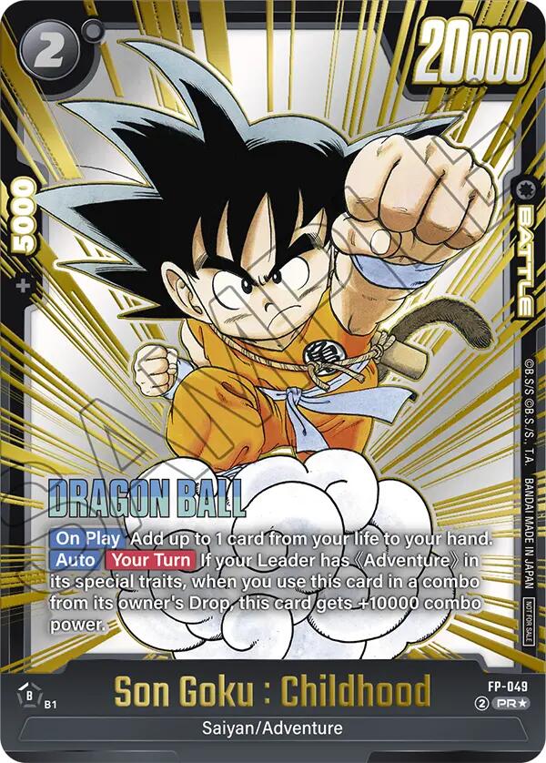 Son Goku : Childhood (Gold) [Fusion World Promotion Cards]