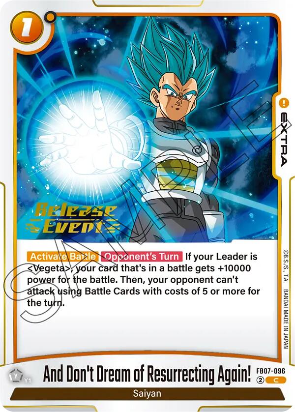 And Don't Dream of Resurrecting Again! [Wish For Shenron Release Event Cards]