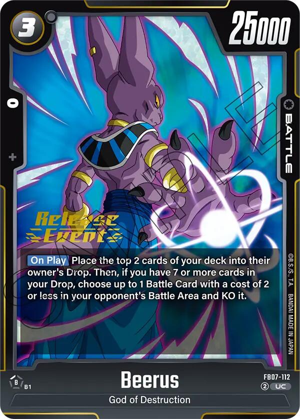 Beerus [Wish For Shenron Release Event Cards]