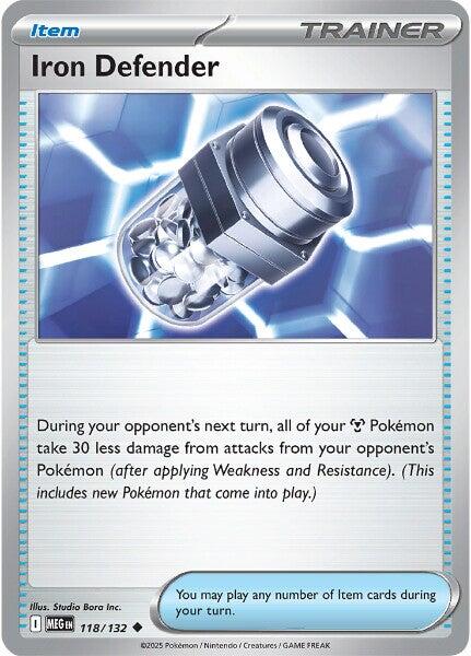 Iron Defender (118/132) [Mega Evolutions: Base Set]