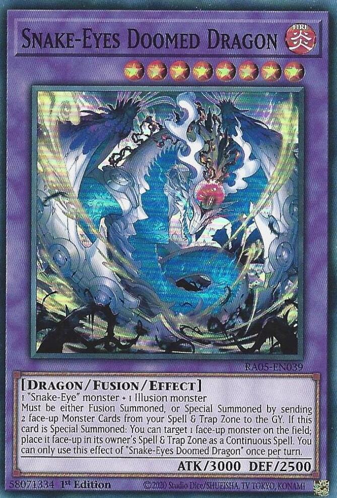 Snake-Eyes Doomed Dragon [RA05-EN039] Super Rare