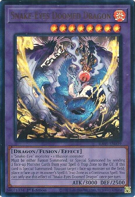 Snake-Eyes Doomed Dragon (Ultra Rare) [RA05-EN039] Ultra Rare