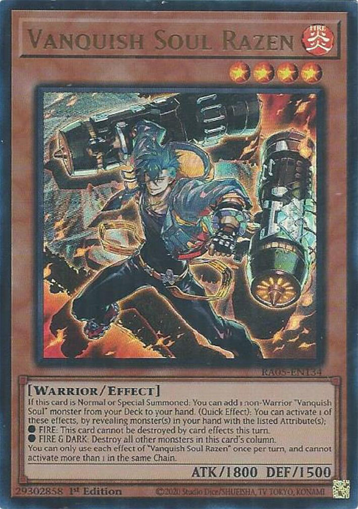 Vanquish Soul Razen (Ultra Rare) [RA05-EN134] Ultra Rare