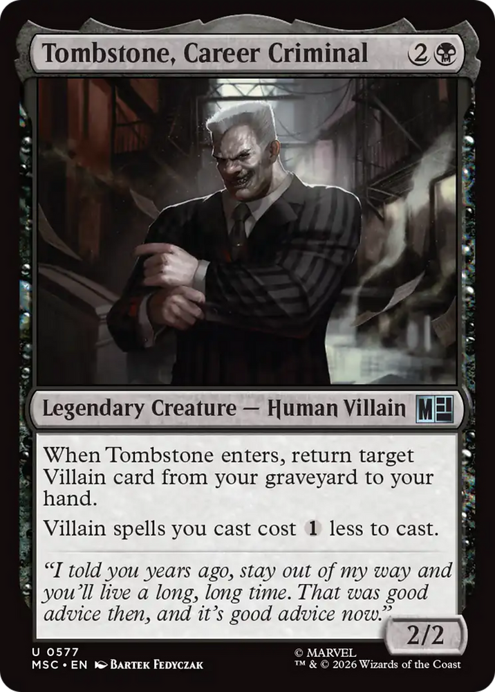 Tombstone, Career Criminal (0577) [Marvel Super Heroes Commander]