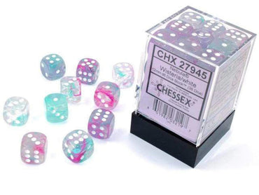 Chessex 12mm - Nebula  - Wisteria/White