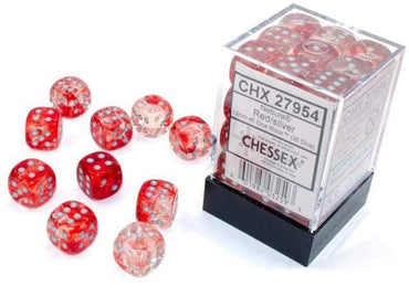 Chessex - Nebula - 12mm - Red/Silver