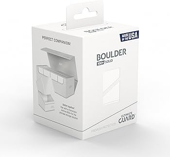 Ultimate Guard Boulder Deck Case - Solid Color 100 - White