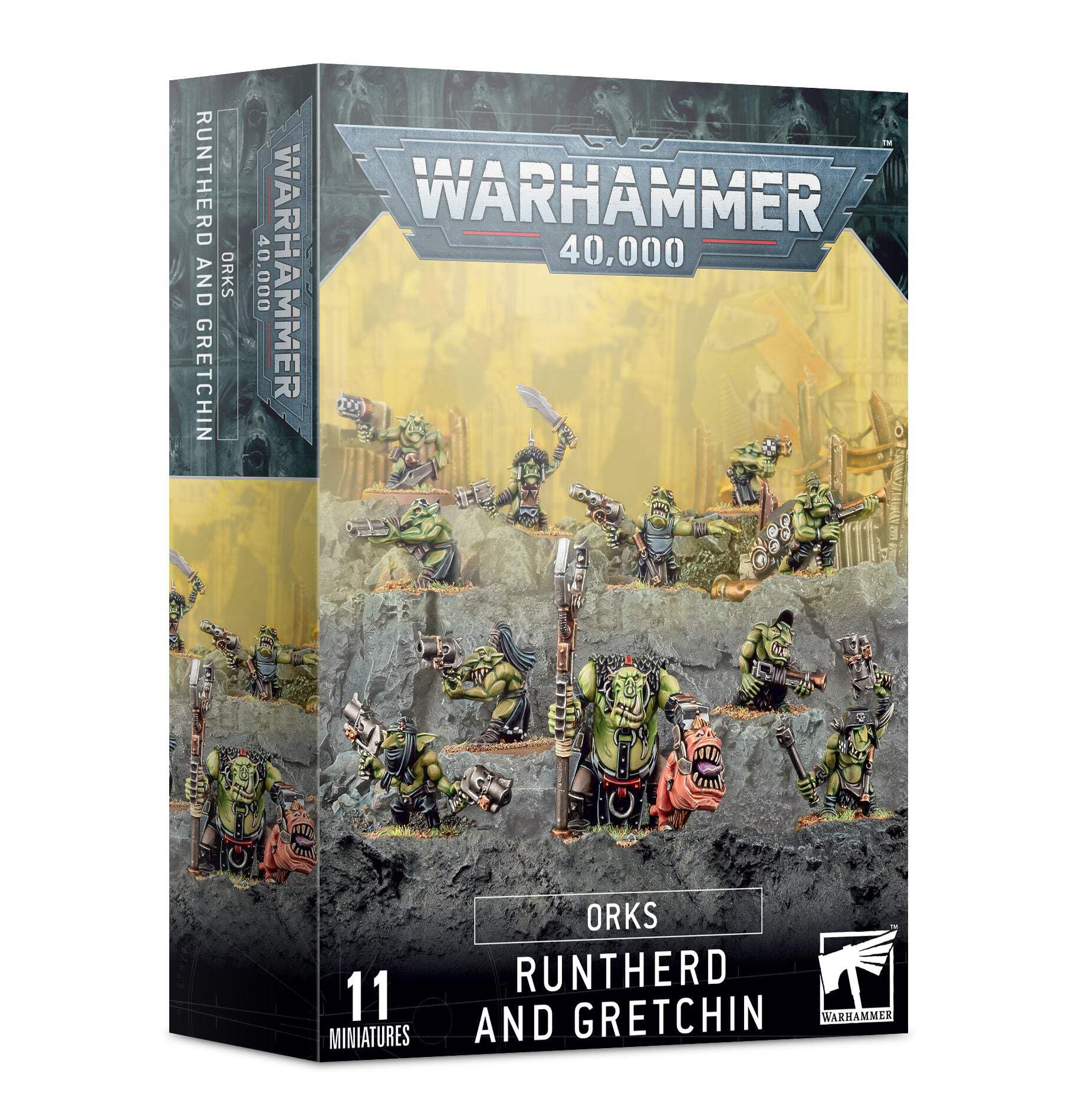 Warhammer - 40K - Orks - Runtherd and Gretchin
