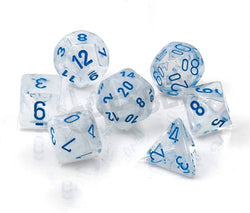 Chessex - Polyhedral (7 set) - Borealis - Icicle/light blue (Glow)