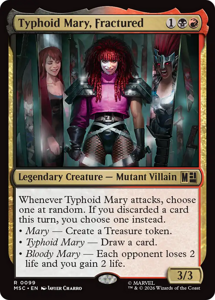 Typhoid Mary, Fractured (Surge Foil) [Marvel Super Heroes Commander]