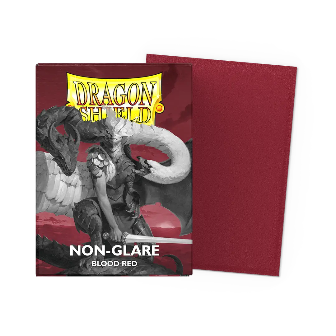 Dragon Shield - Dual - 100CT Standard Matte - Non-Glare - Blood Red