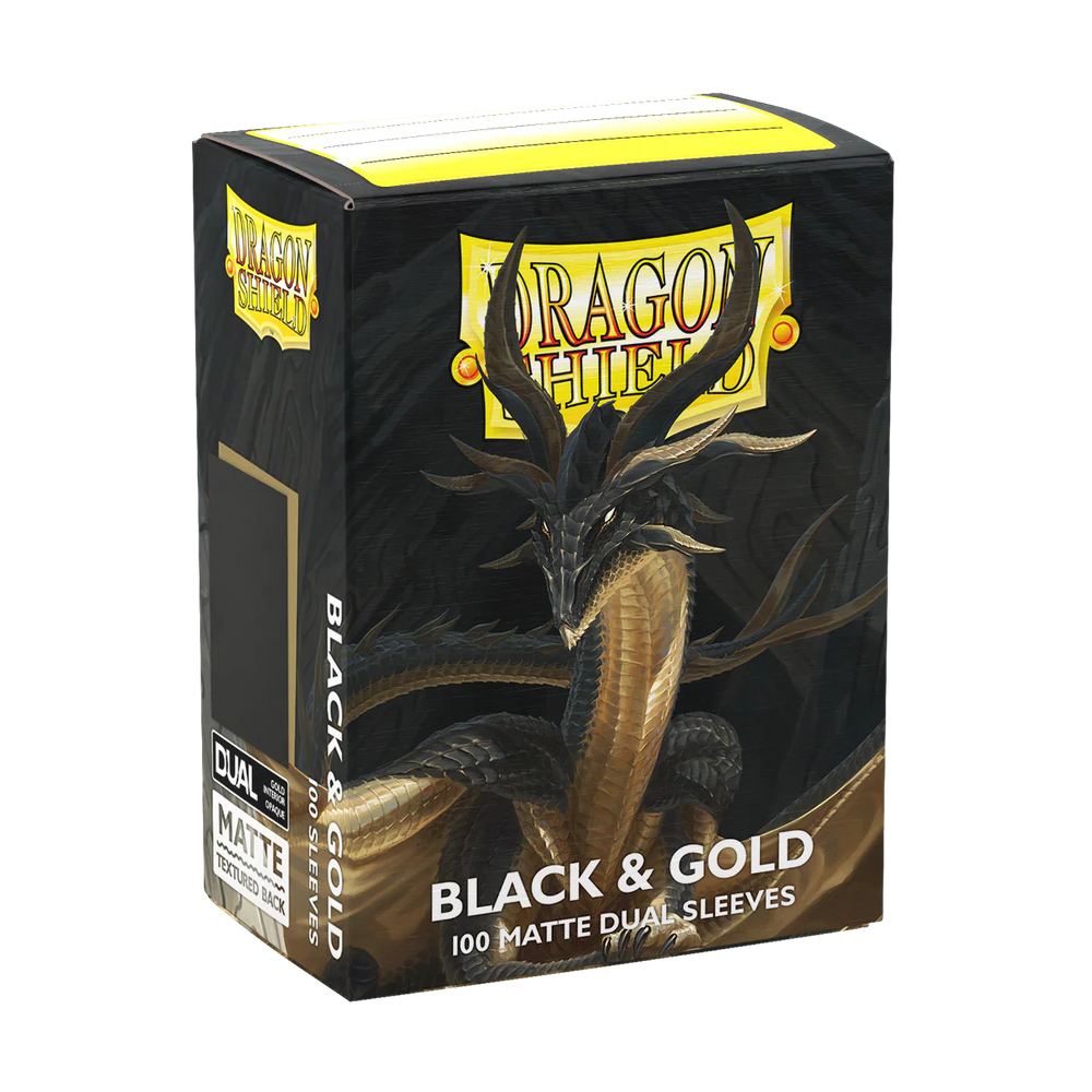 Dragon Shield - Standard - 100CT - Dual Matte - Black & Gold