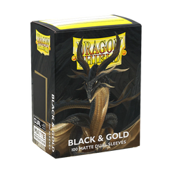 Dragon Shield - Standard - 100CT - Dual Matte - Black & Gold