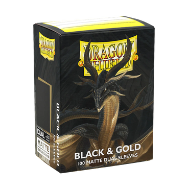 Dragon Shield - Standard - 100CT - Dual Matte - Black & Gold
