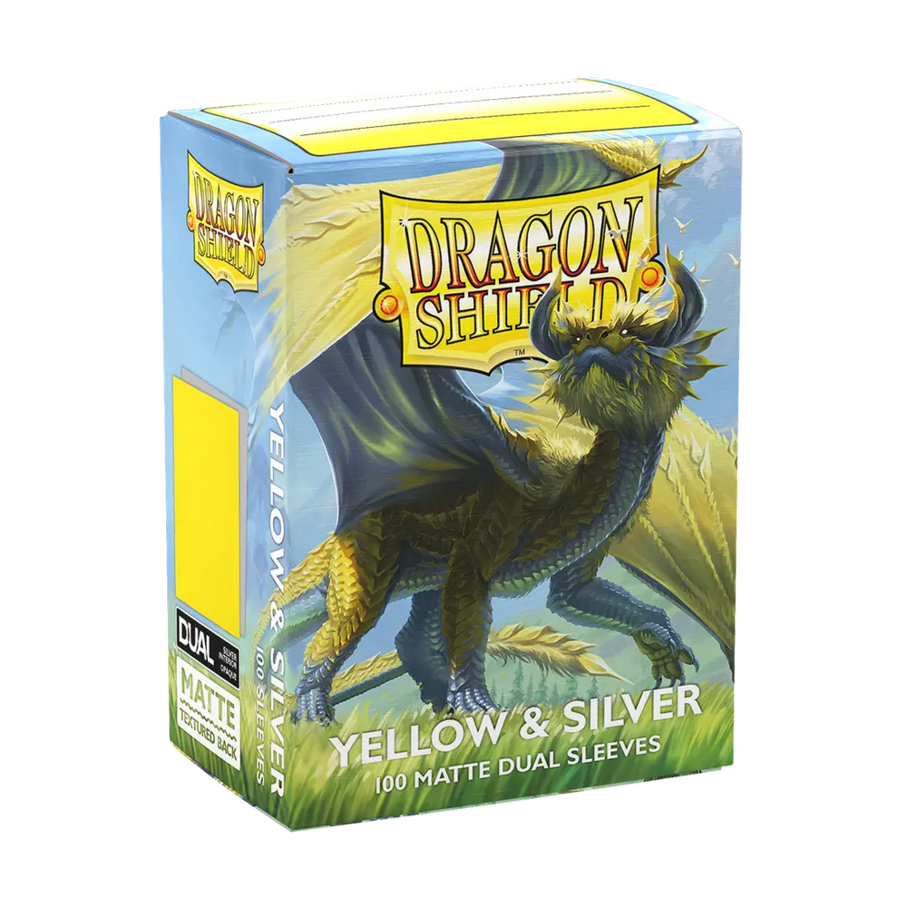Dragon Shield - Dual - 100CT Standard Matte - Yellow & Silver