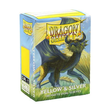 Dragon Shield - Dual - 100CT Standard Matte - Yellow & Silver