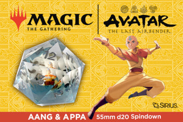 Sirius Dice 54mm D20 - Avatar Aang & Appa in Iceberg