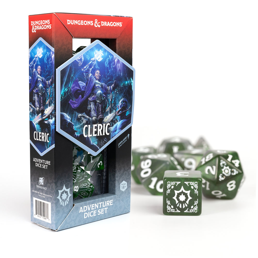 Cleric - Green - Adventure Dice Set