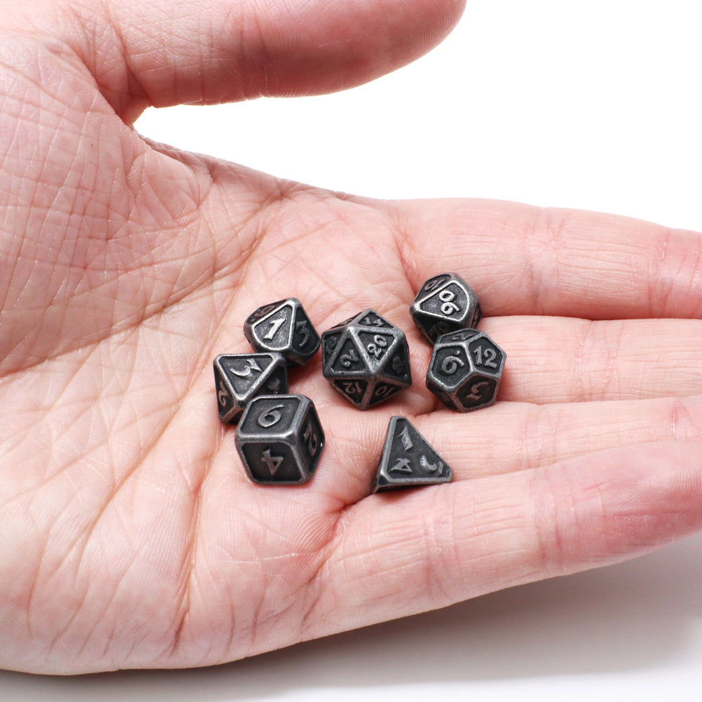 Die Hard Dice - Critlings - 7pc Mini RPG Set - Dark Iron