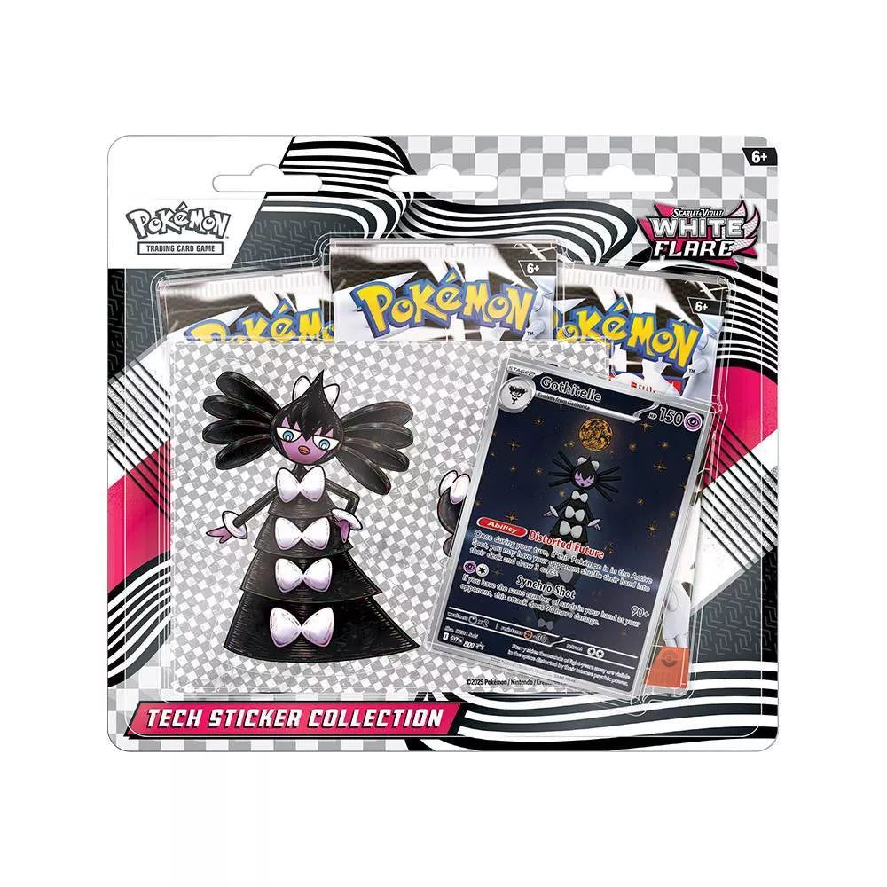 White Flare Tech Sticker Collection