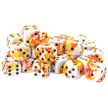 Chessex - 12mm - Brush - Sunrise/black