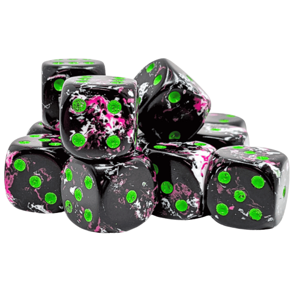 Chessex 16 MM - Brush - Paintball/green