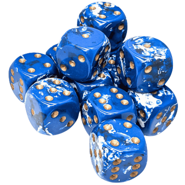 Chessex 16 MM - Brush - Wavebreak/gold