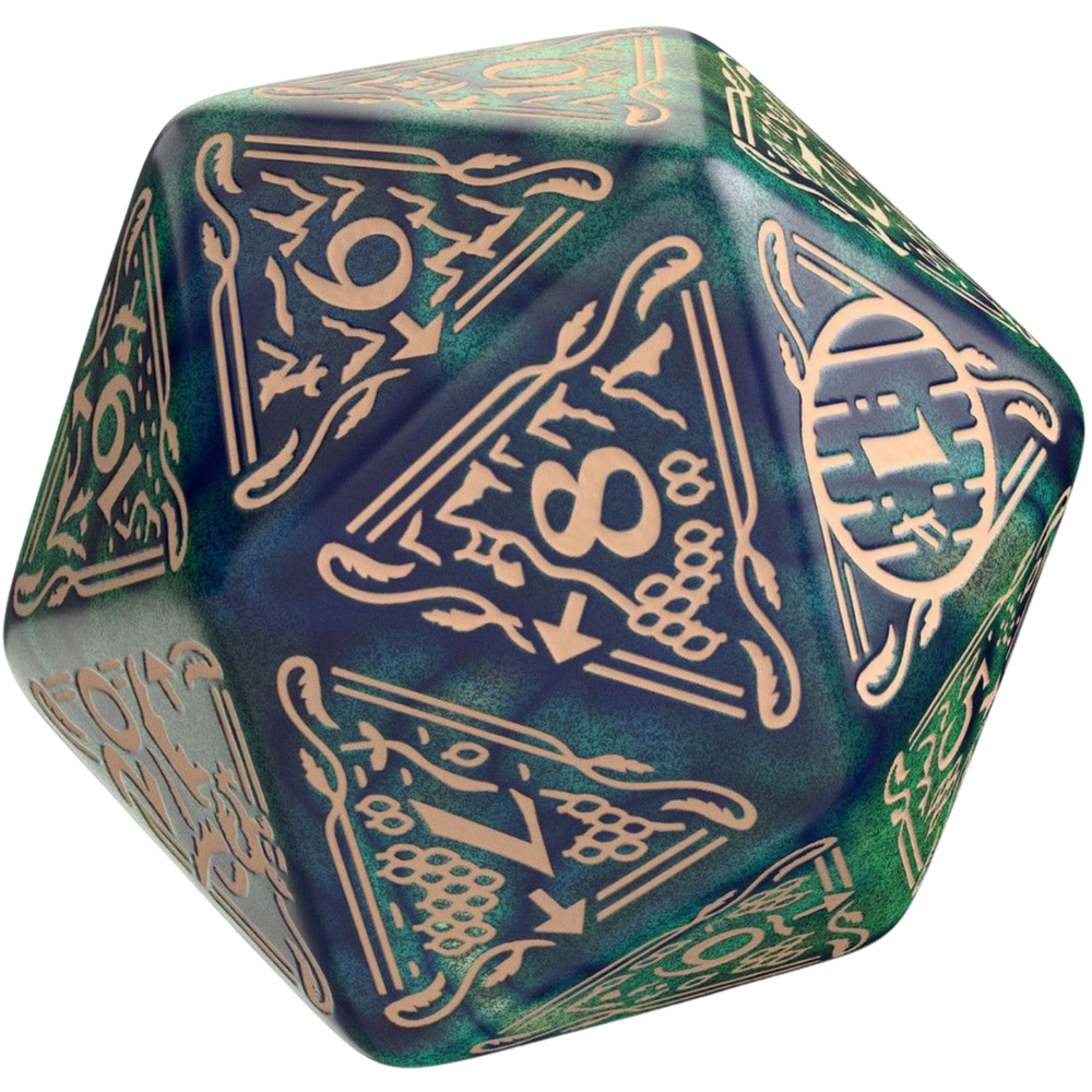 The Hobbit Spindown D20 Tideborn TCG Jumbo Die