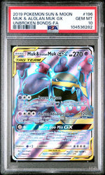 MUK & ALOLAN MUK GX #196 - FA - PSA GEM MT 10